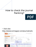How To Check The Journal Ranking
