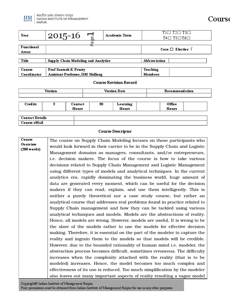 International logistics syllabus image