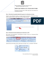 Gu a Para Referenciar Normas APA Utilizando Word Distrital