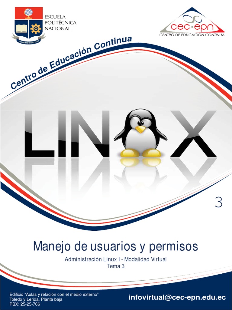 Manejo de Usuarios y Permisos en Linux | PDF | Archivo de computadora ...