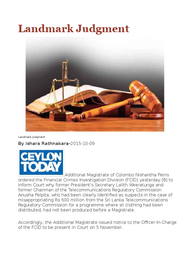 Landmark Judgment Bail Magistrate Free 30day Trial Scribd