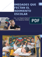 Enfermedades Que Afectan El Rendimiento Escolar