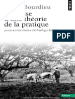 Pierre Bourdieu - Esquisse D'une Théorie de La Pratique - Précédé de Trois Études D'ethnologie Kabyle