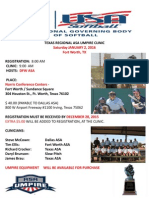 Texas Regional Umpire Clinic 2016