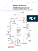 CITRIC ACID CYCLE OVERVIEW (All Carried Out in Mitochondrial Matrix)