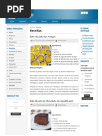 Bolo Nuvem de Chocolate de Liquidificador