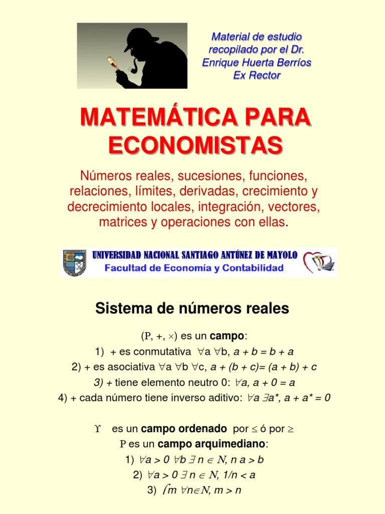 Matemáticas Esenciales para Economistas | PDF | Valores propios y ...