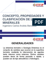 Concepto, Propiedades y Clasificación de Los Minerales