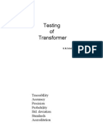 Testing of Transformer