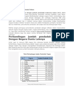 Data Jumlah Penduduk Indonesia Terbaru