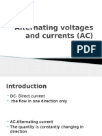 Alternating Voltages and Currents (AC)