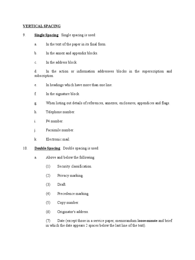 Business Letter Spacing Guidelines | PDF