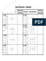 Lewis Structure WS1 Answers