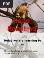 Hawk Roosting by Ted Hughes