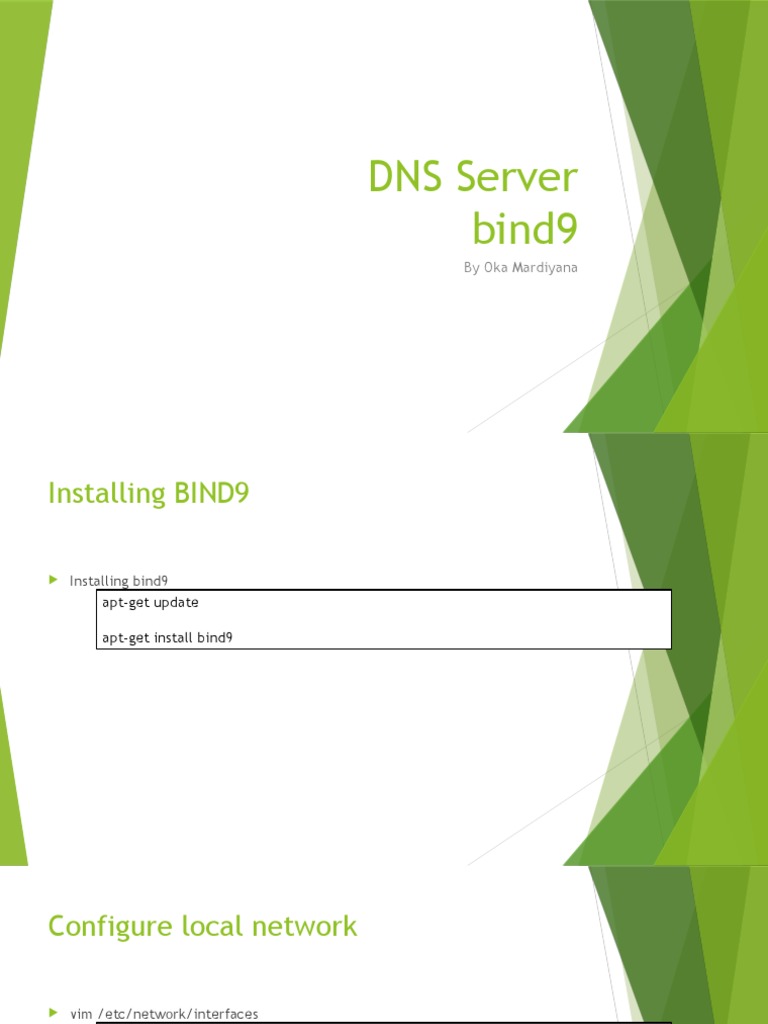 BIND9 DNS Server Setup Guide | PDF