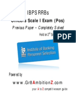 Officers Scale I Exam (Pos) : Ibps Rrbs