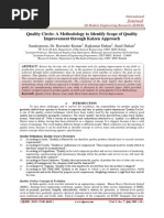 Quality Circle: A Methodology To Identify Scope of Quality Improvement Through Kaizen Approach