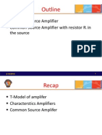 Outline: Common Source Amplifier Common Source Amplifier With Resistor R in The Source