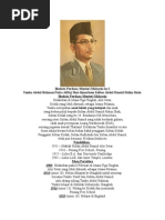 Biodata Perdana Menteri Malaysia Ke 1