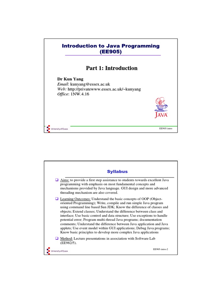 Introduction To Java Programming | PDF | Java Virtual Machine | Java ...