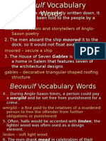 Beowulf Vocabulary Words