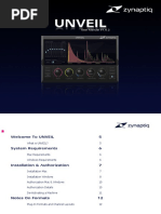 Zynaptiq UNVEIL Manual