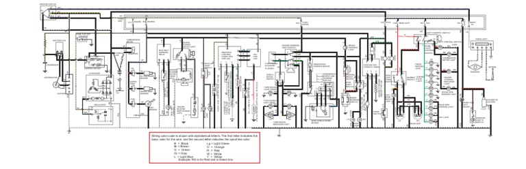 FJ40 Wiring Diagram and Color Codes | PDF | Vehicles | Automotive Industry