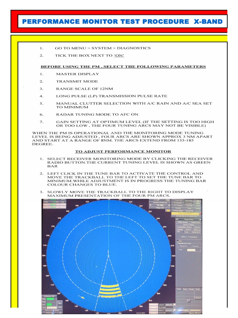 Performance Monitor X Band - Sperry | PDF