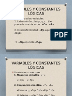 Variables y Constantes Lógicas