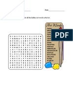 Art Word Search