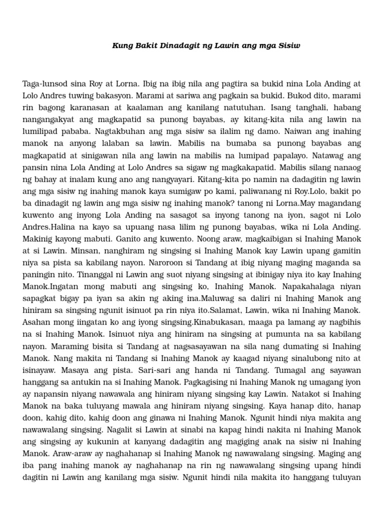 Project in Filipino | PDF