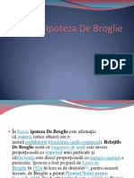 FIZICA - Ipoteza de Broglie