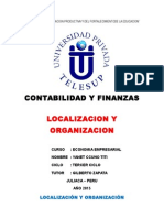 Localizacion y Organizacion