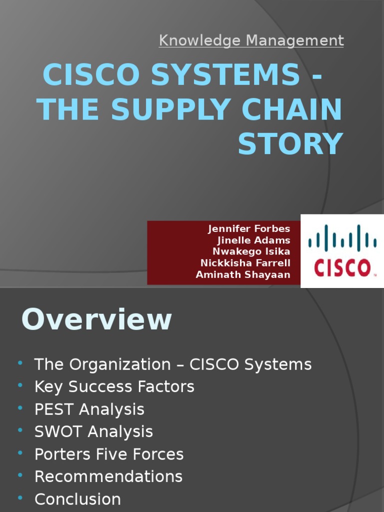 Cisco Supply Chain case study Cisco Systems Supply Chain