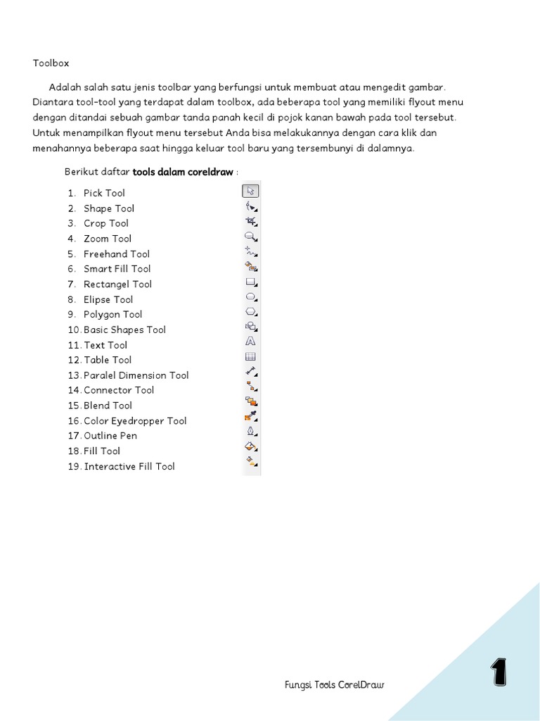 Fungsi Tools Menu | PDF