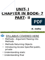 Unit-I Chapter in Book - 7 Part - Ii: - K. Indhu