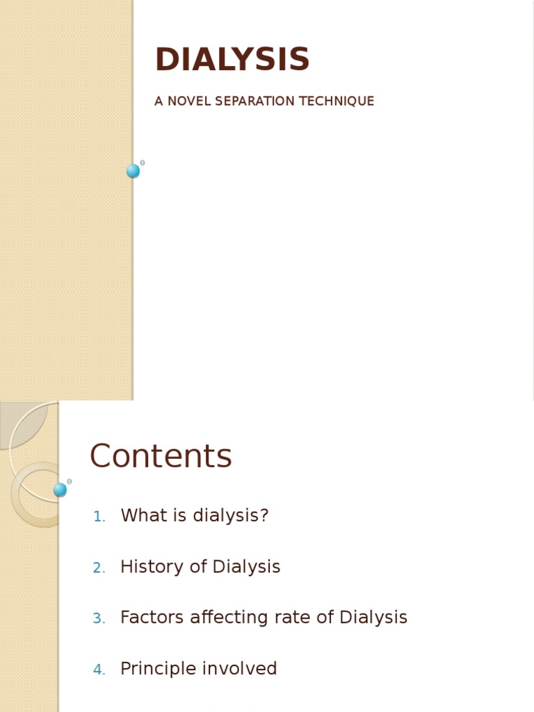 assignment on dialysis