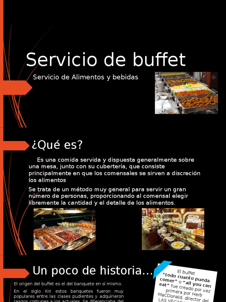 Servicio de Buffet | PDF | Cuchillería | Almuerzo