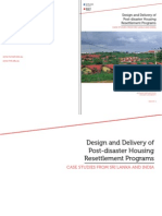 Design and Delivery of Post-Disaster Housing Resettlement Programs