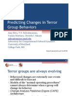 Predicting Changes in Terror Group Behaviors