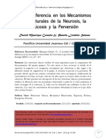 De La Diferencia en Los Mecanismos Estructurales de La Neurosis. Psicosis y Perversión