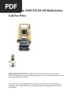 ALGHIFARI TOKO ALAT SURVEY Jual Harga Murah Total Station Topcon ES 105-Call