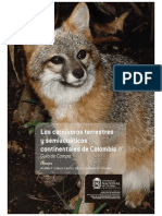 Los Carnívoros Terrestres y Semiacuaticos Continentales de Colombia