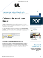 Calcular La Edad Con Excel - Excel Total