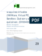 DV00402A Maquinas Virtuales Vmware Virtual Pc Sandbox Particion Ordenador