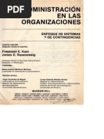 Kast Rosenzweig Administracion en Las Organizaciones - Capitulo 5