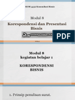 Modul 8 Komunikasi Bisnis Edisi 2