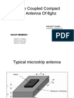 Capacitive Coupled Compact Microstrip Antenna of 6ghz: Group Members
