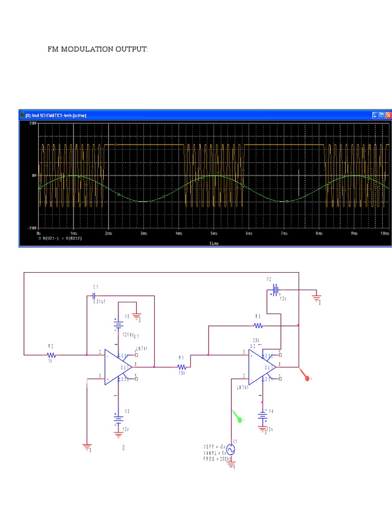 FM Modulation Output:: C1 0 - 0 1 U F V2 | PDF