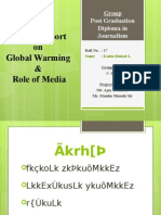 Role of media in addressing global warming and its causes